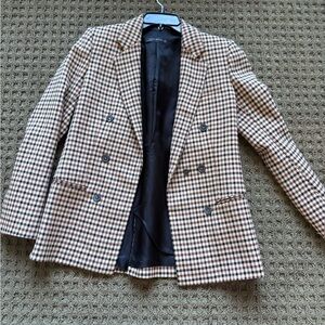 Zara checkered blazer